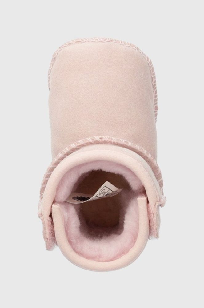 Дитячі замшеві чоботи UGG I BABY CLASSIC G колір рожевий фото 4