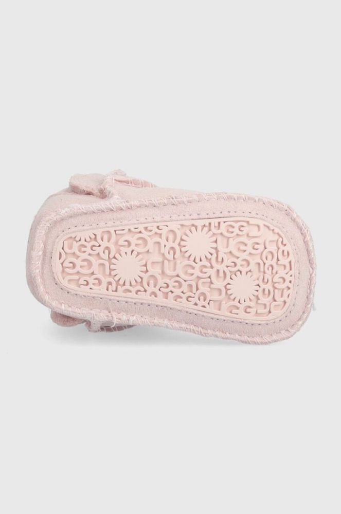 Дитячі замшеві чоботи UGG I BABY CLASSIC G колір рожевий фото 5