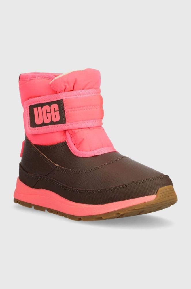 Дитячі чоботи UGG K TANEY WEATHER колір рожевий фото 2