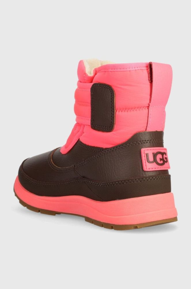 Дитячі чоботи UGG K TANEY WEATHER колір рожевий фото 3