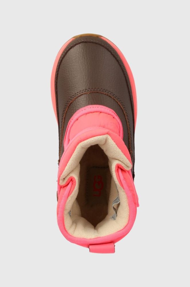 Дитячі чоботи UGG K TANEY WEATHER колір рожевий фото 4