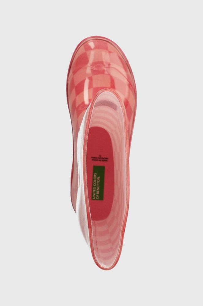 Дитячі гумові чоботи United Colors of Benetton колір рожевий (3546960) фото 4