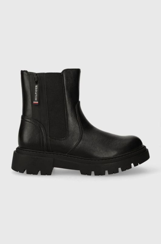 Дитячі черевики Tommy Hilfiger колір чорний (3446711)