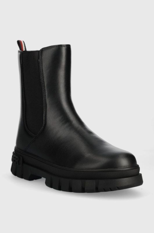 Дитячі черевики Tommy Hilfiger колір чорний (3385936) фото 2
