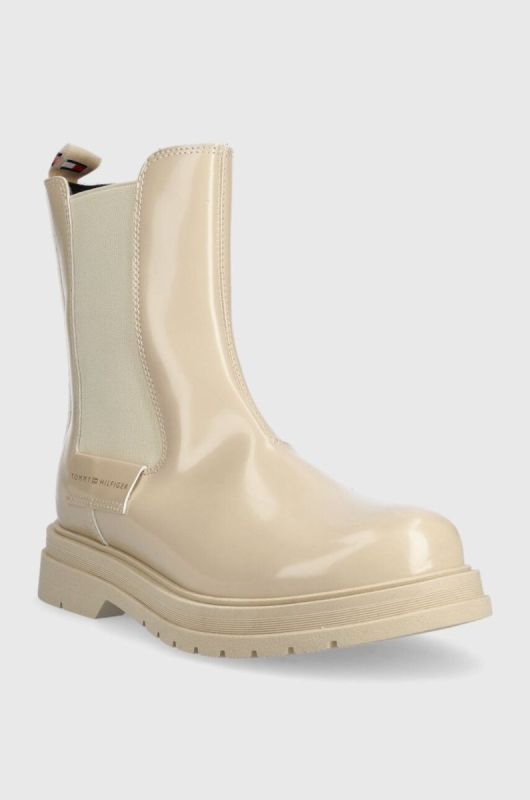 Дитячі черевики Tommy Hilfiger колір бежевий (3391299) фото 2