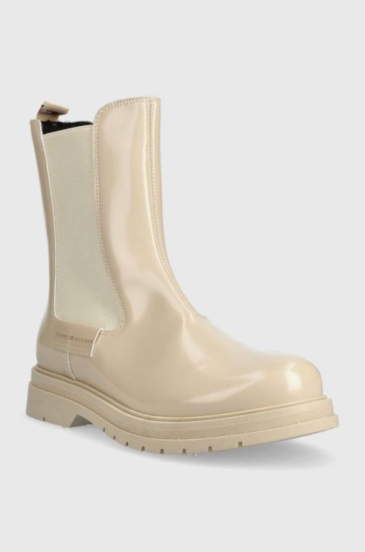 Дитячі черевики Tommy Hilfiger колір бежевий (3391304) фото 2