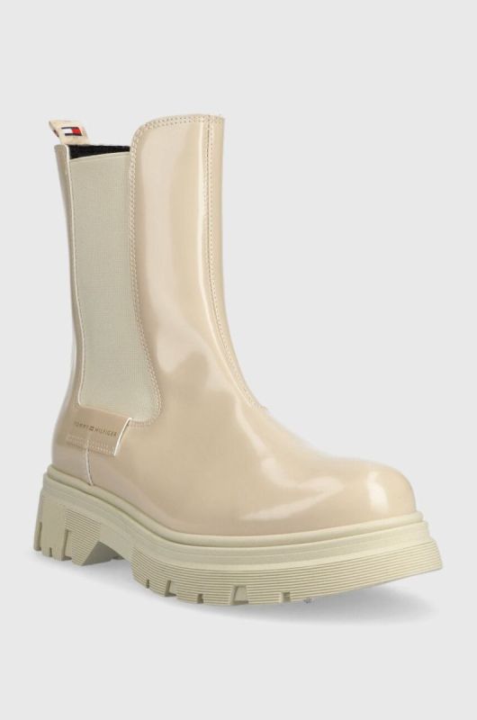 Дитячі черевики Tommy Hilfiger колір бежевий (3391320) фото 2