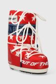 Дитячі чоботи Moon Boot 14028600 MB ICON RETROBIKER колір червоний