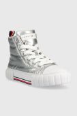 Дитячі кеди Tommy Hilfiger колір срібний (3446745)