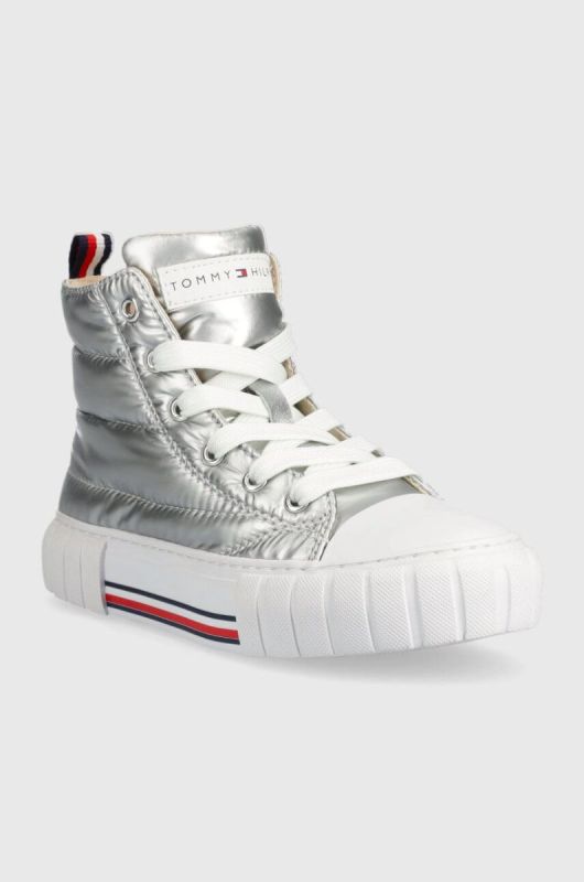 Дитячі кеди Tommy Hilfiger колір срібний (3446745) фото 2
