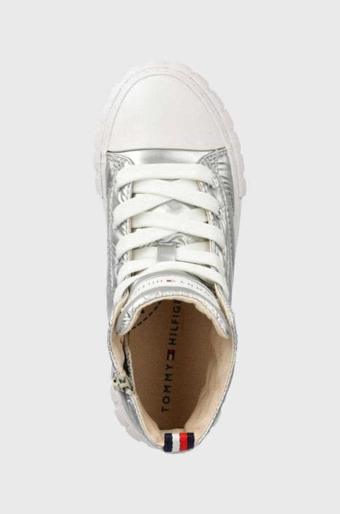 Дитячі кеди Tommy Hilfiger колір срібний (3446745) фото 4