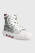 Дитячі кеди Tommy Hilfiger колір срібний (3446760)