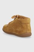 Дитячі замшеві туфлі Pom D'api колір коричневий (3486164)