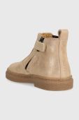 Дитячі замшеві черевики Pom D'api TRIX JOD BRODI колір бежевий (3595791)