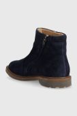 Дитячі замшеві черевики Pom D'api SISTER FEATHER колір синій (3556895)