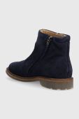 Дитячі замшеві черевики Pom D'api SISTER FEATHER колір синій (3556491)