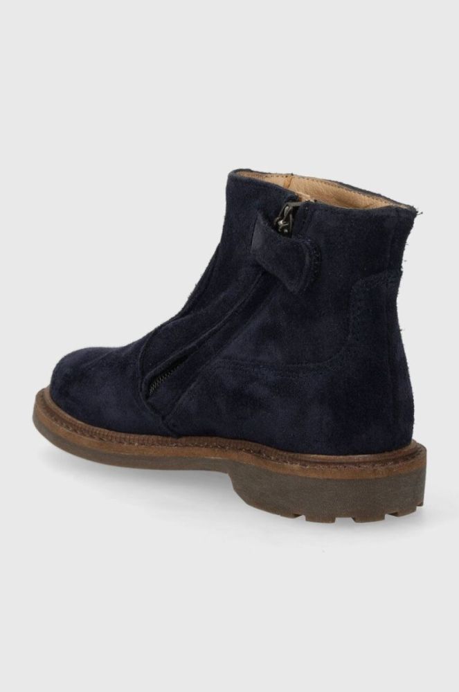 Дитячі замшеві черевики Pom D'api SISTER BOOTS колір синій (3535860) фото 3