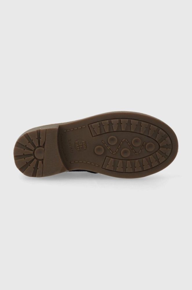 Дитячі замшеві черевики Pom D'api SISTER BOOTS колір синій (3535860) фото 5