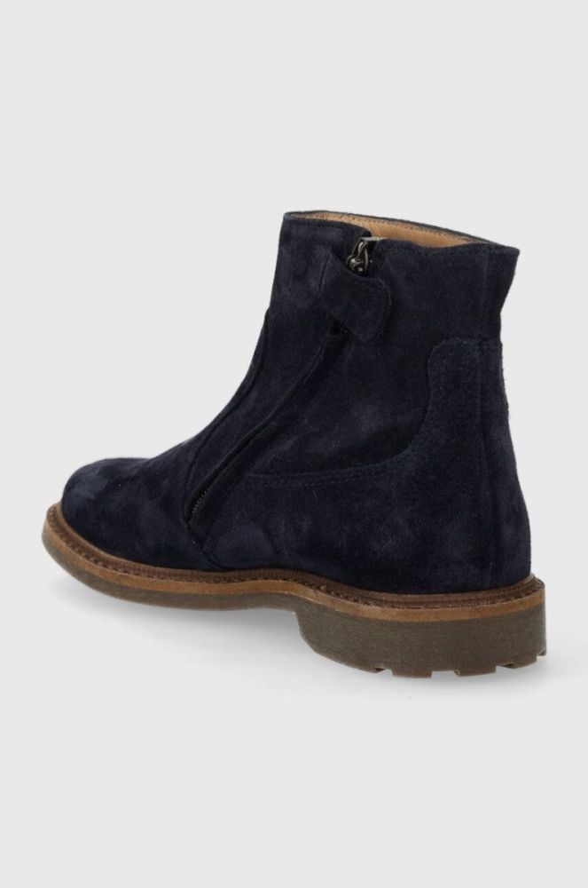 Дитячі замшеві черевики Pom D'api SISTER BOOTS колір синій (3535773) фото 3