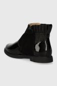 Дитячі шкіряні черевики Pom D'api CITY FRIZZ колір чорний (3535877)