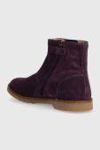 Дитячі замшеві черевики Pom D'api TRIP JODZIP колір фіолетовий (3530565)