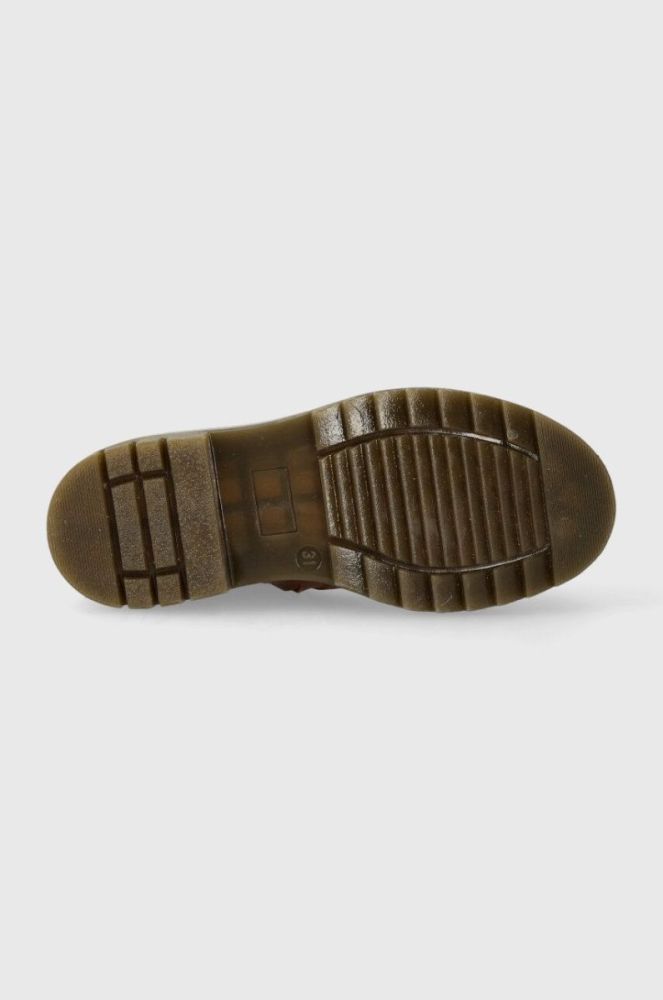 Дитячі шкіряні черевики Pom D'api SID HI STUD колір коричневий фото 5