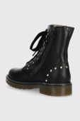 Дитячі шкіряні черевики Pom D'api SID HI STUD колір чорний (3531971)