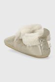 Дитячі замшеві тапочки Shoo Pom колір бежевий