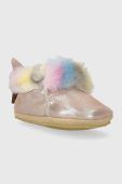 Дитячі замшеві тапочки Shoo Pom колір рожевий (3653731)
