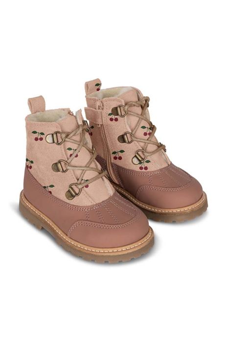 Дитячі зимові черевики Konges Sl?jd колір бежевий
