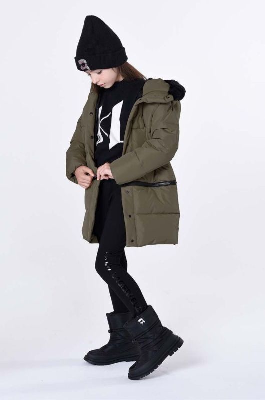 Дитячі чоботи Karl Lagerfeld колір чорний (3578097)