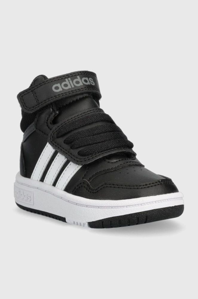 Дитячі кросівки adidas Originals HOOPS MID 3. AC I колір чорний фото 2