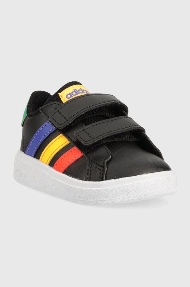 Дитячі кросівки adidas GRAND COURT 2. CF колір чорний фото 2