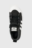 Дитячі кеди adidas Originals NIZZA PLATFORM MID колір чорний