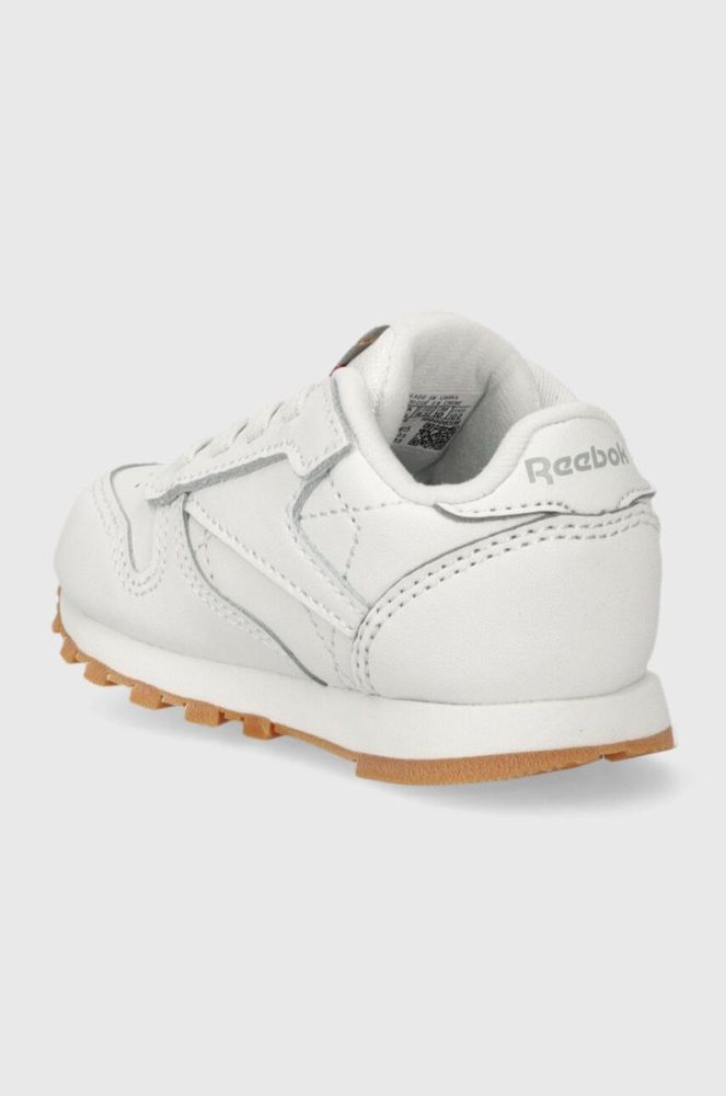Дитячі кросівки Reebok Classic CL LTHR колір білий (3587048) фото 3