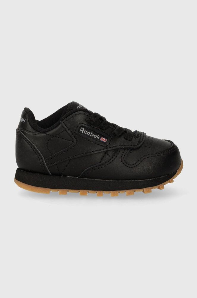 Дитячі кросівки Reebok Classic CL LTHR колір чорний (3586927)