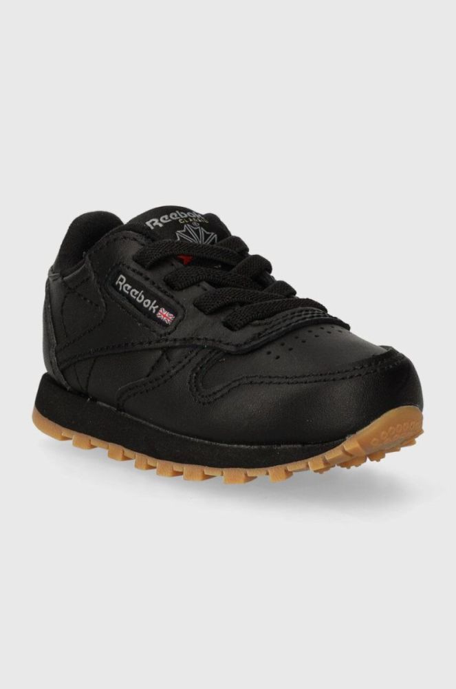 Дитячі кросівки Reebok Classic CL LTHR колір чорний (3586927) фото 2