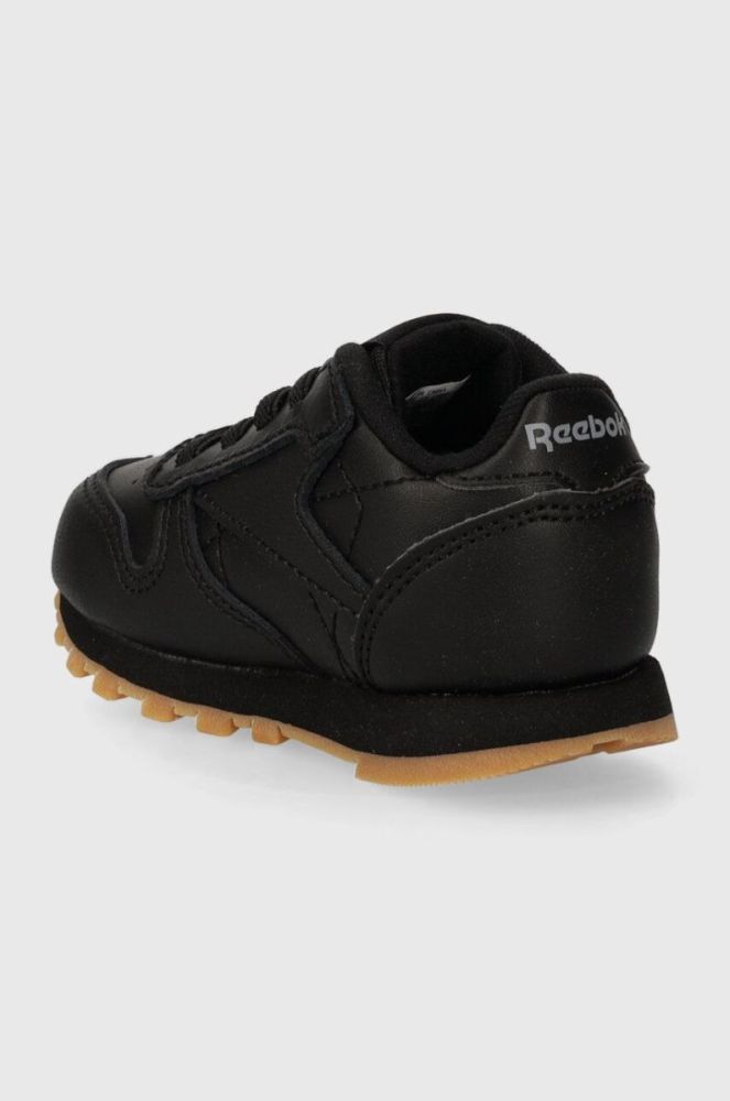 Дитячі кросівки Reebok Classic CL LTHR колір чорний (3586927) фото 3
