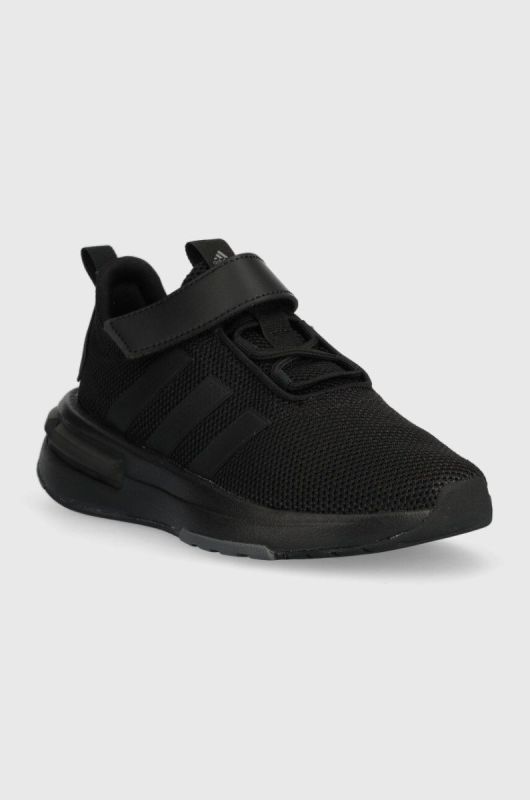 Дитячі кросівки adidas RACER TR23 EL K колір чорний фото 2