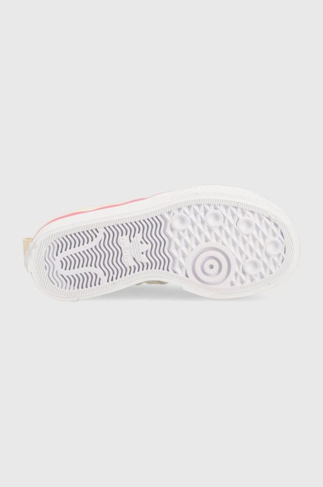 Дитячі кеди adidas Originals NIZZA PLATFORM C колір бежевий фото 5