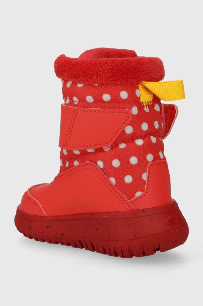 Дитячі зимові черевики adidas Winterplay Minnie I колір червоний фото 3