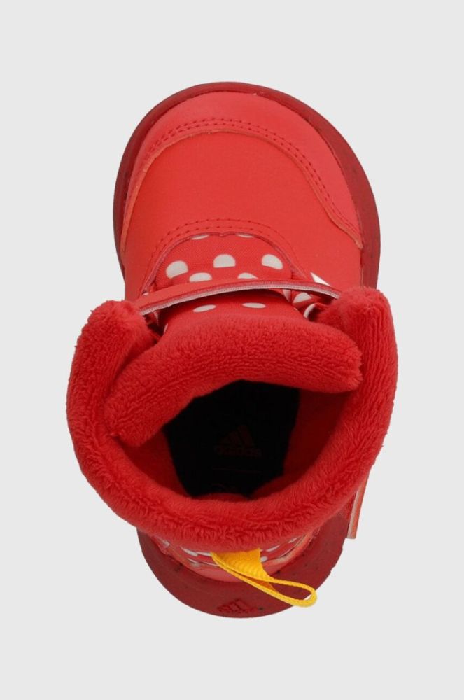 Дитячі зимові черевики adidas Winterplay Minnie I колір червоний фото 4