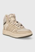 Дитячі кросівки adidas Originals HOOPS MID 3.0 K колір бежевий