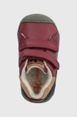 Дитячі шкіряні туфлі Biomecanics колір бордовий Дитячі шкіряні туфлі Biomecanics колір бордовий