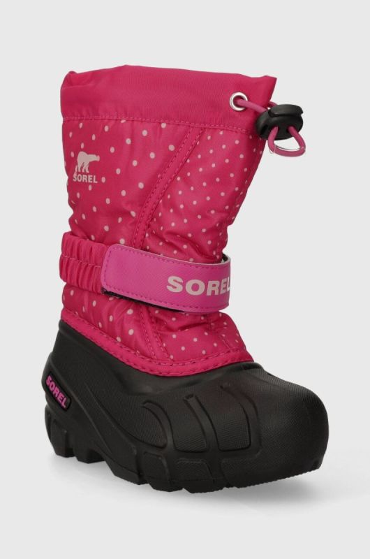 Дитячі зимові черевики Sorel 1888092 колір рожевий YOUTH FLURRY PRINT Girls фото 2