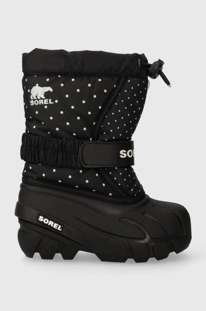 Дитячі зимові черевики Sorel 1888092 колір чорний YOUTH FLURRY PRINT Girls