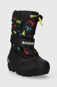 Дитячі чоботи Sorel 1888102 колір чорний YOUTH FLURRY PRINT Boys