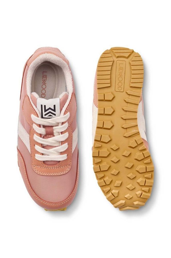 Дитячі кросівки Liewood LW17989 Jasper Suede Sneakers колір рожевий фото 4