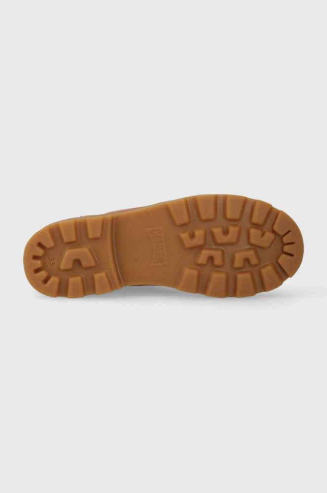 Дитячі шкіряні зимові черевики Camper Brutus Kids колір червоний фото 5