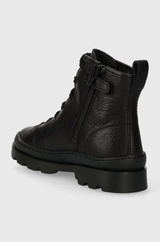 Взуття зимове дитяче шкіряне Camper Brutus Kids колір чорний фото 3